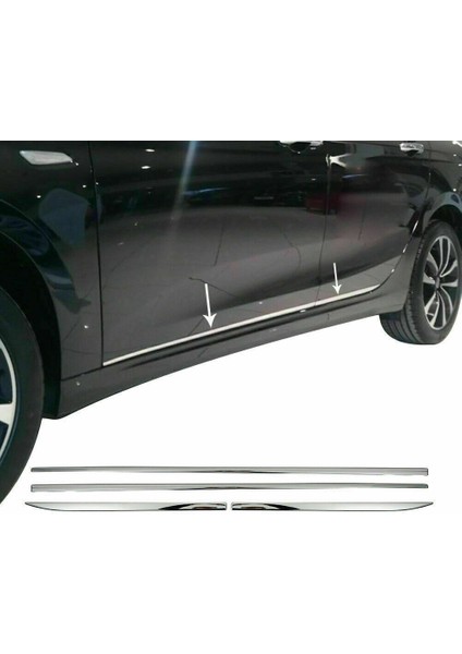 Fiat Fullback Krom Kapı Çıtası (4prç) 2016 ve Sonrası Paslanmaz Çelik