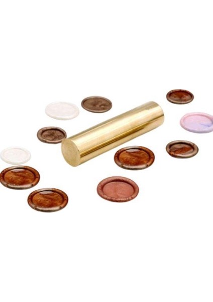 Boş Mum Mühürü Pirinç Silindir Sütun Damga 15X60MM