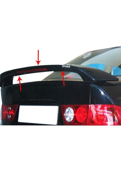 Honda Accord 7 Spoiler Bagaj Yüksek (Işıklı) Fiber 2003-2007