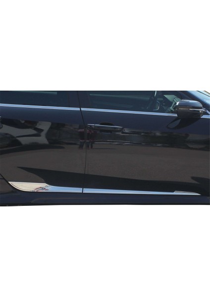 Honda Civic 10 Yan Kapı Çıtası 4 Prç Krom 2016 ve Sonrası