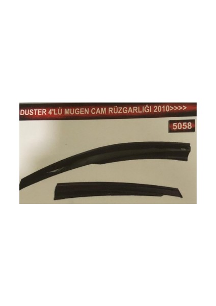 Dacia Duster 4'lü Mugen Cam Rüzgarlık Seti fiyatları