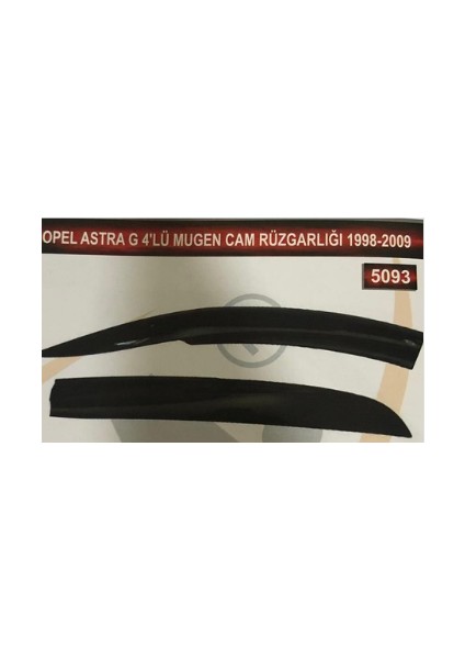 Opel Astra G 4'lü Mugen Cam Rüzgarlık Seti