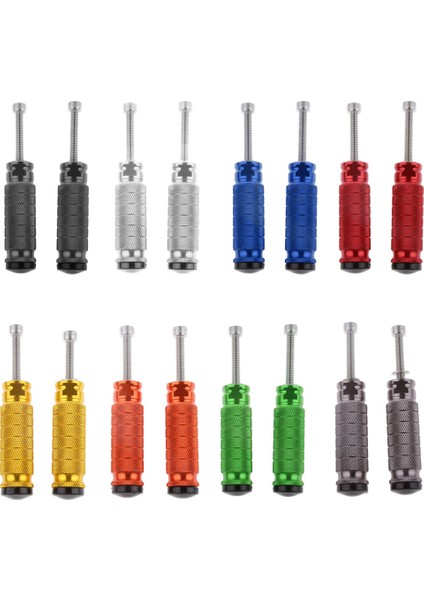 1 Çift Evrensel Cnc Motosiklet Footpegs Yolcu Dinlenme Pedalı (Yurt Dışından)