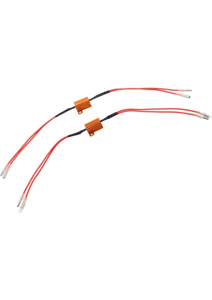 2x Moto LED Yük Kod Çözme Direnci 7W Dönüş Sinyali Flaş Işık Kamyonu (Yurt Dışından)