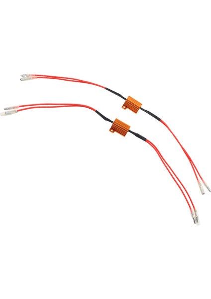 2x Moto LED Yük Kod Çözme Direnci 7W Dönüş Sinyali Flaş Işık Kamyonu (Yurt Dışından)