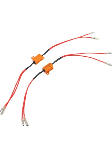 2x Moto LED Yük Kod Çözme Direnci 7W Dönüş Sinyali Flaş Işık Kamyonu (Yurt Dışından)