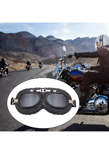2 Adet Motosiklet Gözlükleri Tarzı Spor Gözlükleri Scooter Gri ve Renkli Turne Için (Yurt Dışından)