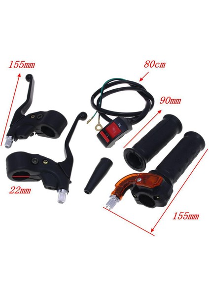 Gaz Kelebeği Set Gaz Tutamağı 7/8 "(22MM) Gidonu 49CC Için (Yurt Dışından)