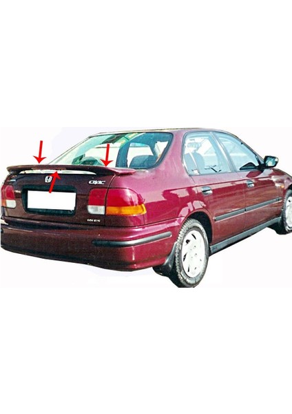 Honda Civic 6 Spoiler Bagaj Yüksek (Işıklı) Fiber 1995-2001