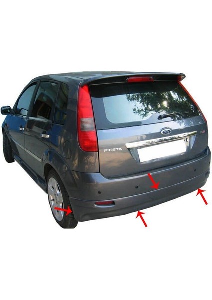 Ford Fiesta 5 Arka Tampon Altı Fiber 2002-2008