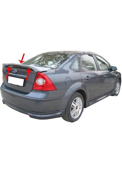 Ford Focus 2 Sd Spoiler Bagaj Yüksek (Işıklı) Fiber 2005-2011