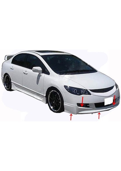 Honda Civic 8 Ön Tampon Altı (Mugen Md) Fiber 2006-2008