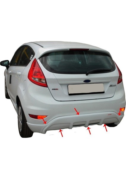 Ford Fiesta 6 Arka Tampon Altı Fiber 2008 ve Sonrası