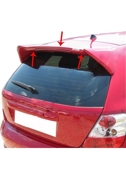 Honda Euro Civic Spoiler Camüstü (Işıklı)(Typ-R Md) Fiber 2001-2006
