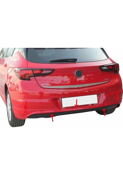 Opel Astra K Hb Arka Tampon Altı Fiber 2015 ve Sonrası