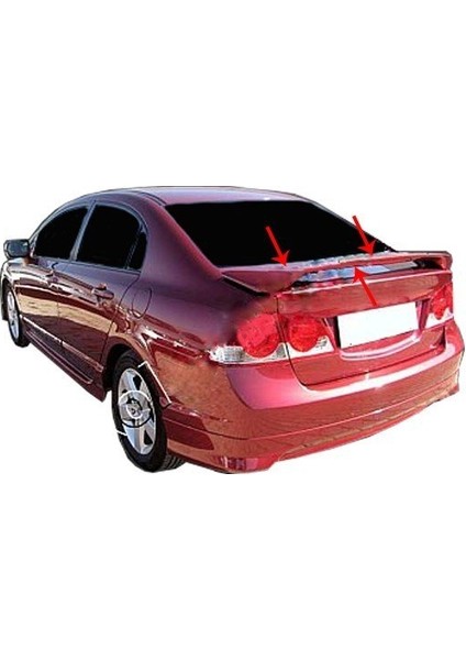 Honda Civic 8 Spoiler Bagaj Yüksek (Işıklı) Fiber 2006-2011 fiyatları