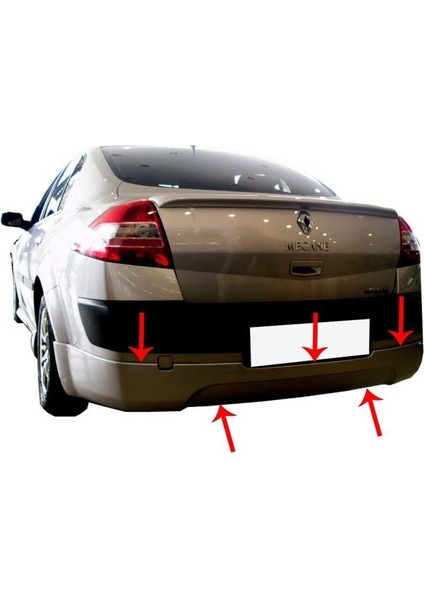 Renault Megane 2 Sd Arka Tampon Altı Fiber 2003-2008