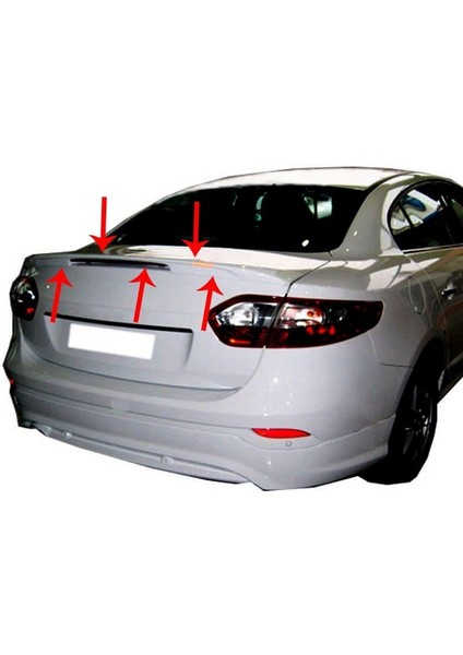 Renault Fluence Sm3 Spoiler Bagaj (Işıklı) Fiber 2010 ve Sonrası