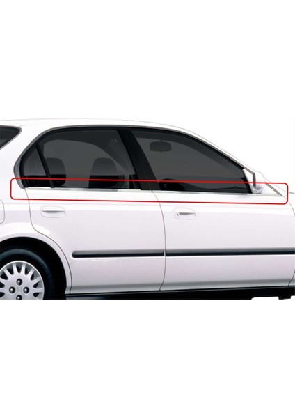 Honda Civic 6 Cam Çıtası 4 Prç Krom 1998-2002