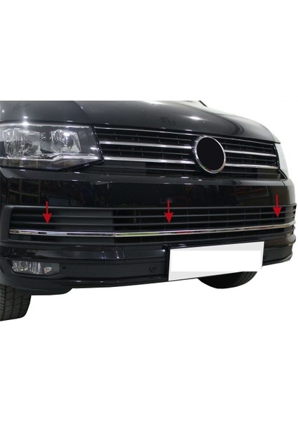 Volkswagen Caravelle T6 Ön Tampon Çıtası 3 Prç 2015 ve Sonrası