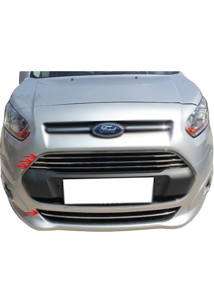 Ford Connect Ön Panjur + Tampon Çıtası 4 Prç Krom 2014 ve Sonrası