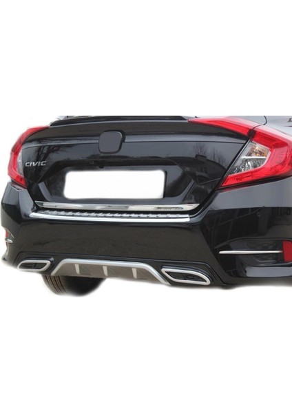 Honda Civic 10 Bagaj Alt Çıta Krom 2016 ve Sonrası