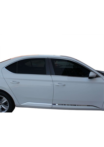 Skoda Super B8 Cam Çerçevesi 12 Prç Krom 2015 ve Sonrası modelleri