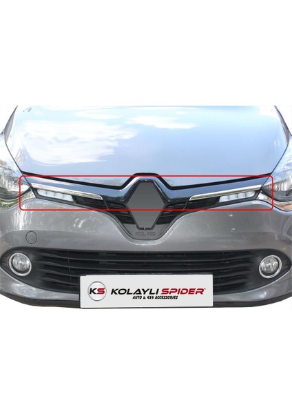 Renault Clio 4 Ön Panjur 2 Prç Krom 2013-2016