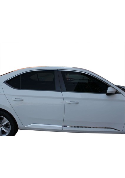 Skoda Super B8 Cam Üst Çıtası 4 Prç Krom 2015 ve Sonrası fiyatları