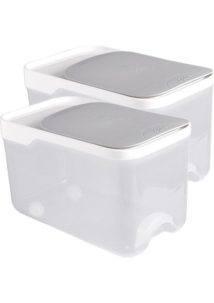 2pcs Pirinç Saklama Konteyneri Tahıl Kuru Gıda Mutfak Tahıl Çöpü Nem Geçirmez (Yurt Dışından)