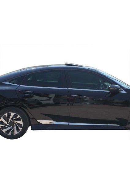 Honda Civic 10 Cam Çıtası 8 Prç krom 2016 ve Sonrası