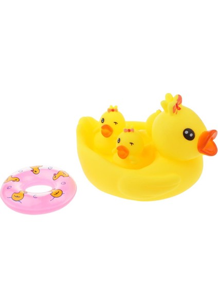 Squeaky Kid Bathtime Toy Toy Toddler Banyo Aksesuar Sarı Ördekler Yüzmek Pc'ler (Yurt Dışından)