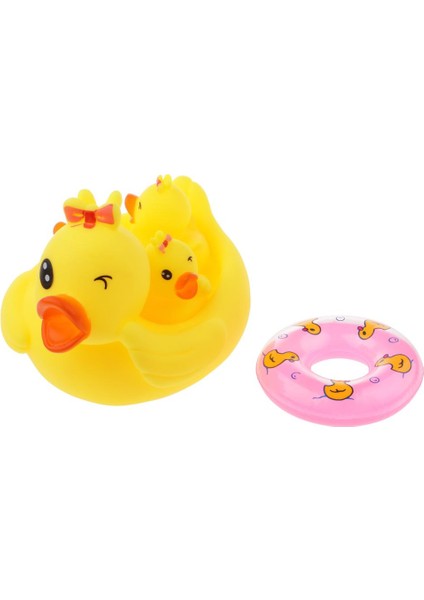 Squeaky Kid Bathtime Toy Toy Toddler Banyo Aksesuar Sarı Ördekler Yüzmek Pc'ler (Yurt Dışından) fiyatları