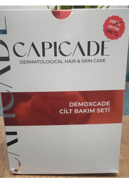 Demoxcade Vücut Şampuanı 220 ml Capicade Demoxcade Vücut Losyonu 220 ml Set