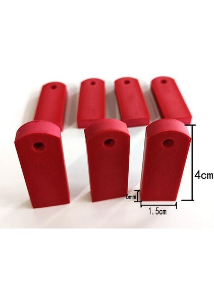 Mühür Kauçuk Alaşım Kırmızı Jiklet Kaşe 6MMX15MMX40MM indirimleri