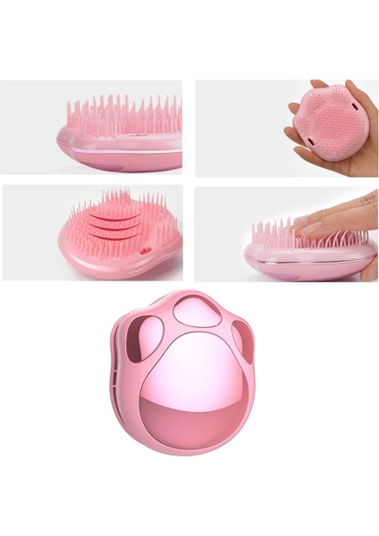 Mini Detangler Saç Fırçası Kıvırcık Düz Tipler Için Sevimli Taşınabilir Tarak Erkek Kadınları (Yurt Dışından)
