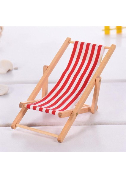 6xwooden Lounge Sandalyesi Kırmızı Beyaz Çizgili 1/12 Dollhouse Minyatür Mobilya 6 Pc (Yurt Dışından) fırsatları