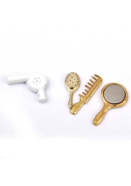 3x1/12 Dollhouse Minyatür Banyo Mobilyaları Accs Comb Saç Kurutucu Seti Altın 3 Pcs (Yurt Dışından) modelleri