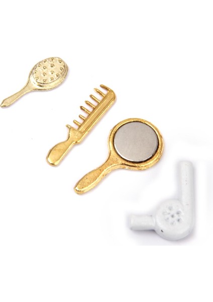 3x1/12 Dollhouse Minyatür Banyo Mobilyaları Accs Comb Saç Kurutucu Seti Altın 3 Pcs (Yurt Dışından) fırsatları