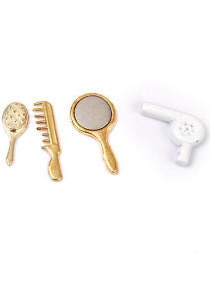 3x1/12 Dollhouse Minyatür Banyo Mobilyaları Accs Comb Saç Kurutucu Seti Altın 3 Pcs (Yurt Dışından) indirimleri