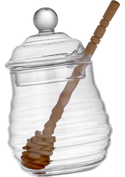 Bal Kavanozu Saklama Mühürlü Şişeler Meyveler İçin Mutfak Araçları Gıda 270 ml. (Yurt Dışından)