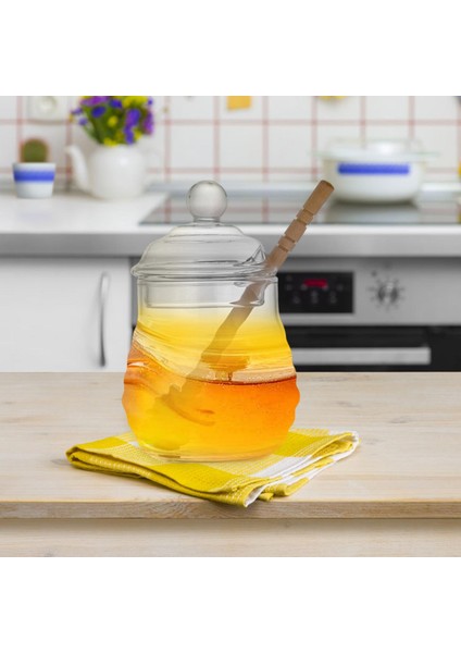 Bal Kavanozu Saklama Mühürlü Şişeler Meyveler İçin Mutfak Araçları Gıda 270 ml. (Yurt Dışından)
