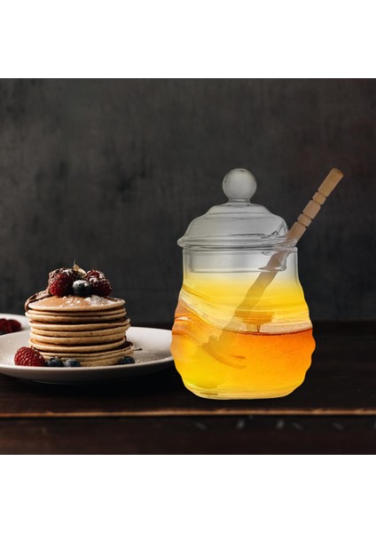 Bal Kavanozu Saklama Mühürlü Şişeler Meyveler İçin Mutfak Araçları Gıda 270 ml. (Yurt Dışından)
