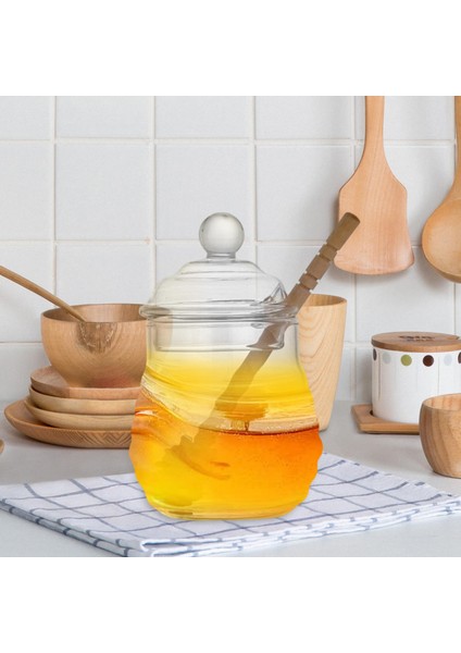 Bal Kavanozu Saklama Mühürlü Şişeler Meyveler İçin Mutfak Araçları Gıda 270 ml. (Yurt Dışından)