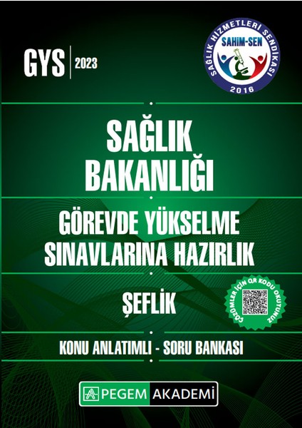 2023 Sağlık Bakanlığı Görevde Yükselme Sın. Haz. Şeflik Konu Anla