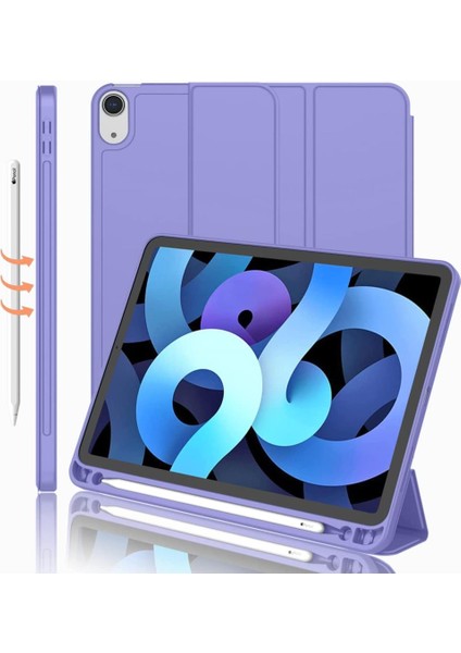 Apple iPad 11.Nesil A16 11inç/10.Nesil 10.9inç Kılıf Kalem Bölmeli Smart Case