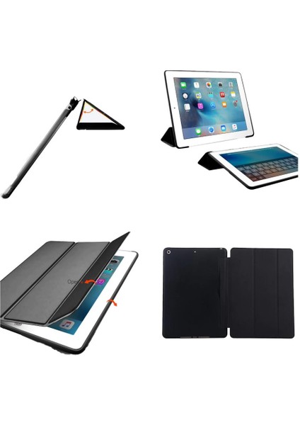 Apple iPad Pro 11 4. Nesil 2022 Kılıf Arkası Silikon Smart Case A2435 A2759 A2761 A2762 modelleri