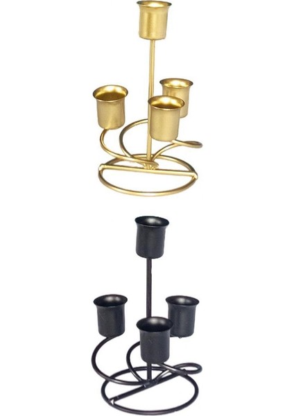 2x Metal Mum Tutucu Tutucular Şamdanlık Zarif Yemek Odası Ev Süsleri