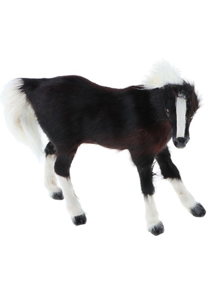 Simülasyon Hayvan Model Oyuncak Figürleri Ev Dekoru Black Horse (Yurt Dışından)