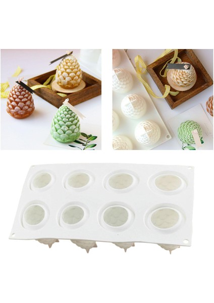 Çam Koni Silikon Mum Reçine Kalıp Sabun Malzemeleri Ev Düğün Xmas (Yurt Dışından) fırsatları